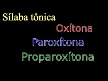 O que � s�laba t�nica?