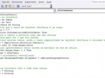 VBA - Como preencher com traos as clulas vazias de uma tabela