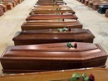 Fotos mostram caixes enfileirados de vtimas do coronavrus na Itlia! Ser verdade?