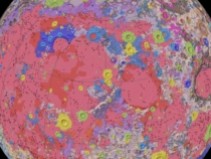 Mapa geol�gico da Lua