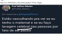 O novo ministro da Educao publicou um tute cheio de erros ortogrficos?