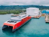 Austal procedeu ao lanamento do ferry de alta velocidade 