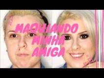 Maquiando minha amiga - Black Eye em olhos pequenos