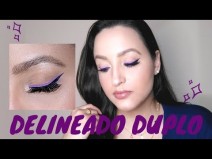 Como fazer Delineado Duplo Colorido
