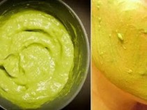 M�scara caseira facial de abacate e ovo