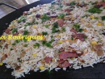 Delicioso arroz no arado, confira!