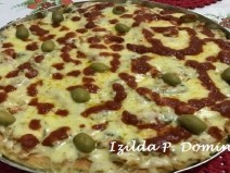 Pizza de batatas cuja massa fica muito fofa e macia. Confira!