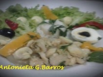 Receita salada de bacalhau