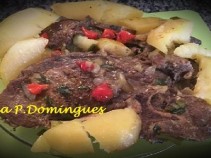 Delicioso corte angus com batatas