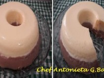 Pudim duas cores, experimente!