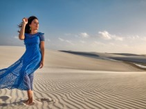 Tha�s Rodrigues lan�a nova cole��o Ra�zes fotografada nos Len��is Maranhenses