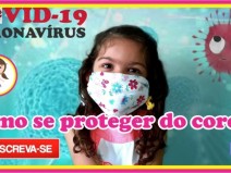 Como fazer m�scara de prote��o sem costura, contra o coronav�rus, M�scara, v�deo infantil
