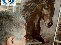 Arte e f transcendendo os limites do impossvel, vdeo de deficiente pintando com a boca!