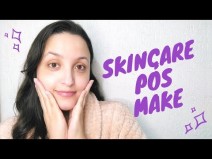 Meus cuidados com a pele ap�s a maquiagem