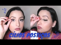Como colar c�lios posti�os - Iniciantes
