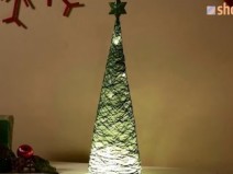 Como fazer uma �rvore de natal com cordel