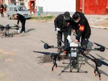 China usa drones para combater o coronav�rus