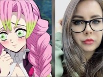 Demon Slayer: F� faz incr�vel cosplay de Mitsuri Kanroji
