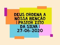 Deus ordena a nossa beno