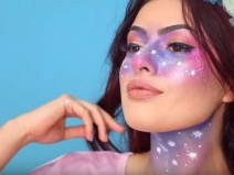 Maquiagem de unic�rnio para o carnaval