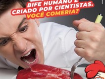 Bife Humano  criado por cientistas. Voc comeria?