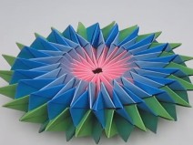 Estrela de papel origami